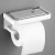 Imagem do Suporte Porta Papel Higiênico Parede C/ Base Dupla Fixação Branco