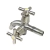 Torneira Lavanderia Tanque 2 Saídas Aço Inox 304 Escovado - comprar online