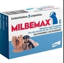 MILBEMAX CÃES DE 5 A 25KG 2 COMPRIMIDOS