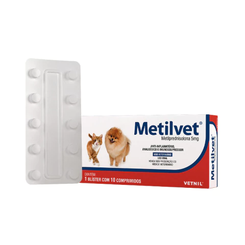 METILVET 5MG 10 COMPRIMIDOS