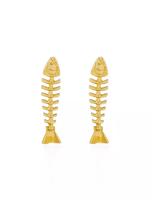 Brinco Folheado a Ouro 18K Design Peixe - comprar online