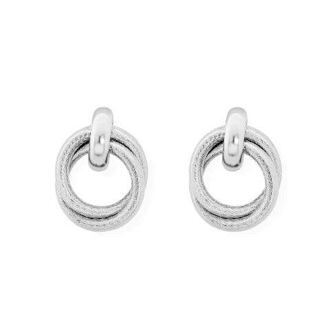 Brinco Folheado a Ouro 18k e Prata Argola Dupla Texturizada P - comprar online