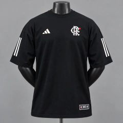 Camiseta Oversized Suedine Flamengo Adidas Preta – Tetra Libertadores | REF-213 na internet