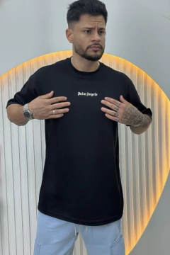 Camiseta Oversized Palm Angels Básica – Preta Premium - comprar online