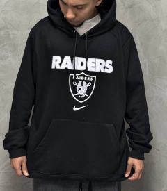 Moletom Canguru Raiders Nike Preto | Flanelado | Unissex | Ref. 4573