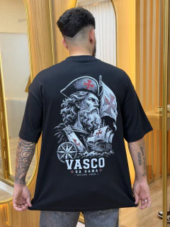 Camiseta Oversized Vasco Almirante Preta - REF-4605