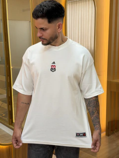 Camiseta Oversized Flamengo Coração 1895 Off-White - REF-4619 - comprar online