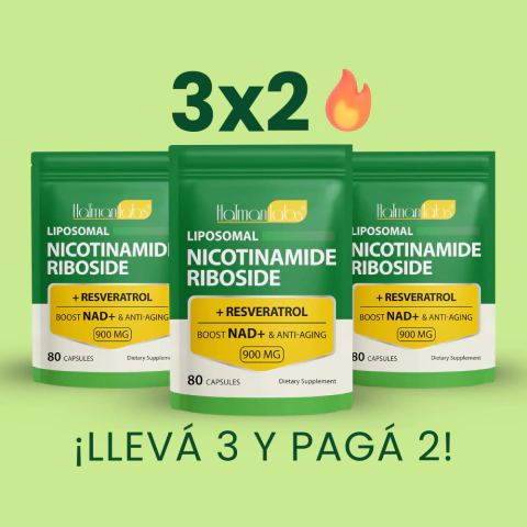 Suplemento hatmanlabs Nad Liposomal Nicotinamida Riboside 900mg Resveratrol x 80 - comprar online