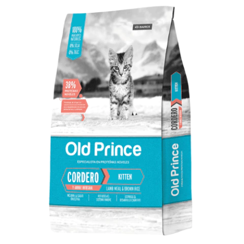 Old Prince Noveles Cordero y Arróz para Gato Kitten