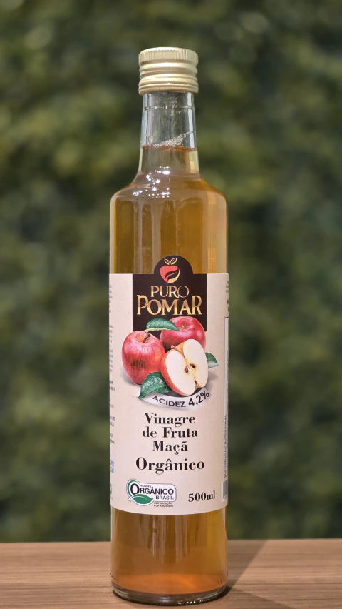 Vinagre de Maçã Orgânico Puro Pomar Verde 500ml