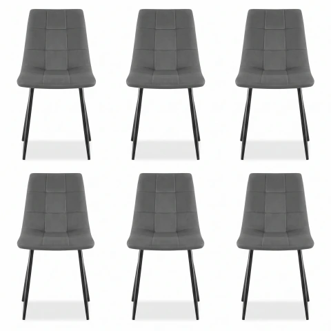 Silla Brooklyn x6 con Tapizado Velvet