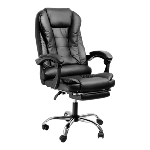 Silla Gerencial Elegant Oficina Cuero Sintético Reclinable