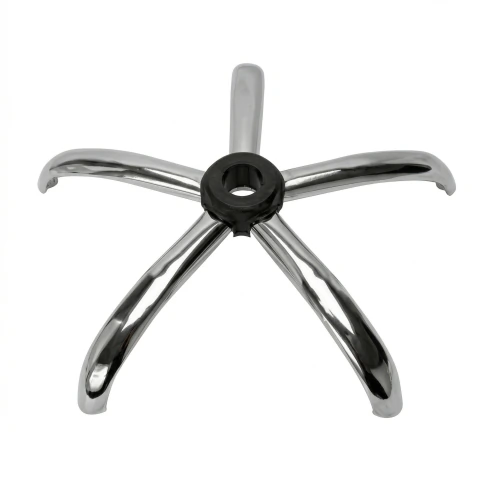 Base Estrella Metálica Cromada Repuesto para Silla Universal