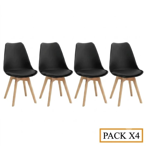 Pack x3 Sillas Tulip Eames Comedor Living Diseño