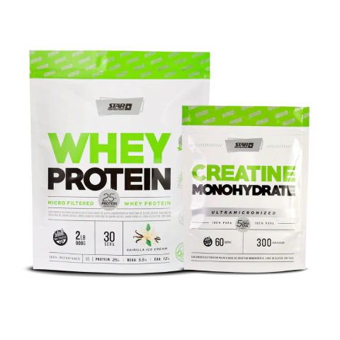 COMBO STAR - PROTEINA 2LB + CREATINA 300G