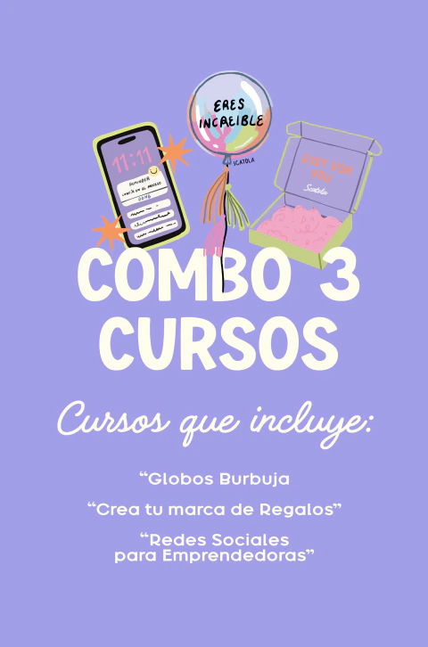 ✨ COMBO 3 CURSOS ONLINE — EMPRENDE, CREA Y HAZ CRECER TU NEGOCIO