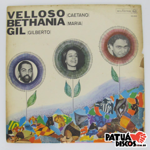 Caetano Veloso, Maria Bethânia e Gilberto Gil - Velloso-Bethania-Gil- LP
