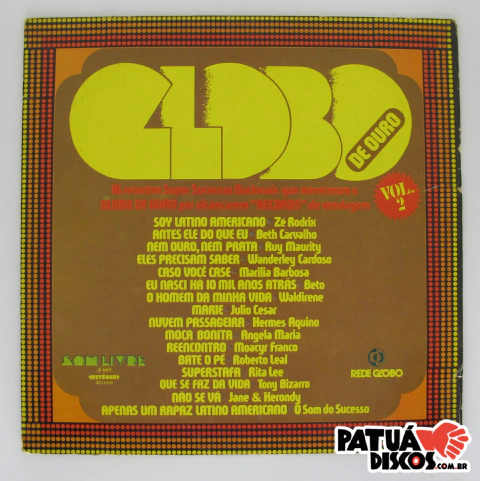 Vários Artistas - Globo De Ouro Vol.2 - LP