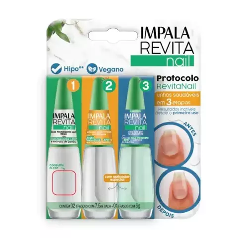 KIT IMPALA REVITA NAIL 3 ETAPAS