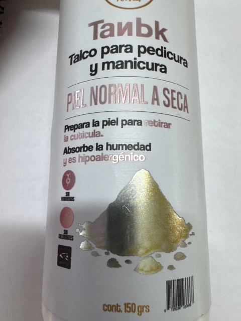 Xanath Tanbk talco para pedicura y manicura