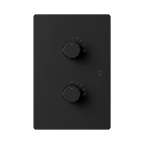Tecla Milan Dimmer doble Led, Bastidor metálico - comprar online