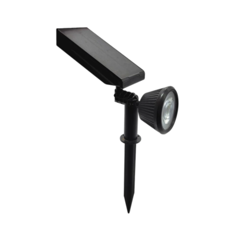 Jabalina solar exterior Negro 2W Neutro 4000K de ABS y PC