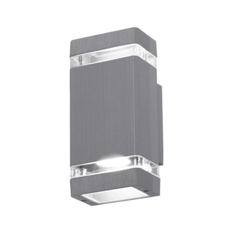 Aplique de pared exterior Box de aluminio bidireccional GU10 - comprar online