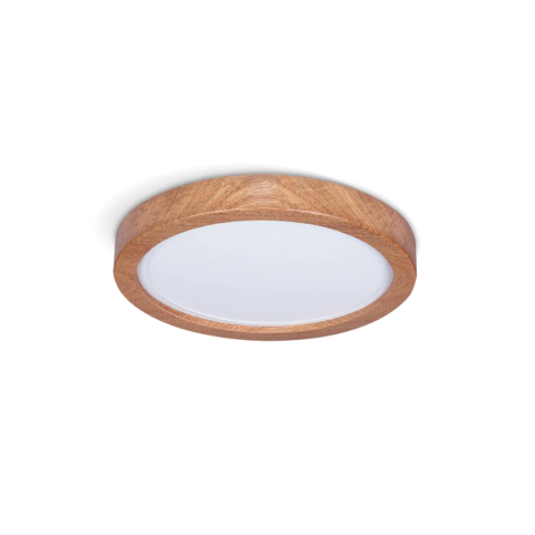 Plafón de techo Led de Madera Redondo - comprar online