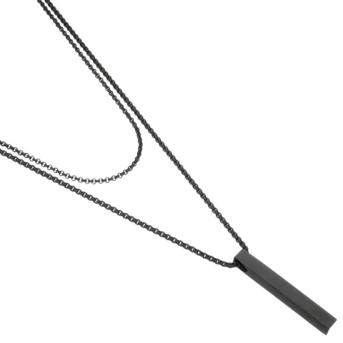 Colar Masculino Duplo Dark