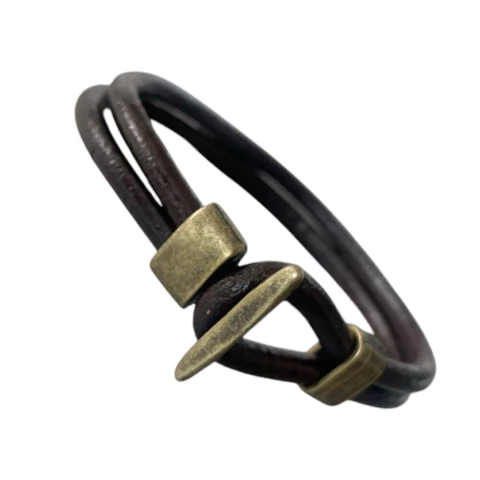 Pulseira Masculina Stam Marrom