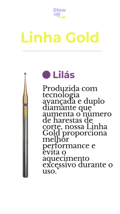 PONTA DIAMANTADA ESFÉRICA LINHA GOLD PM01 - comprar online