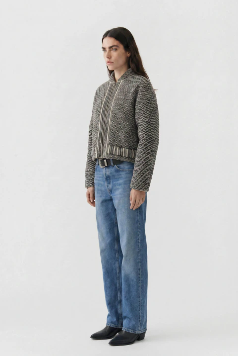 Campera Oslo (Beige-Negro)