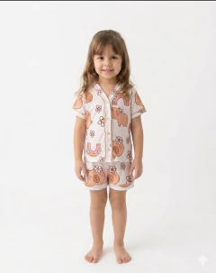 Pijama Infantil Capivara Branco - comprar online