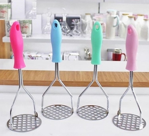 Pisapapa Acero Inoxidable Cocina Mango Colores