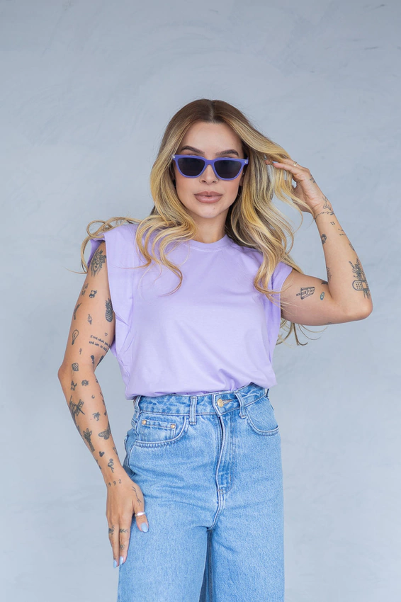 Blusa Muscle Tee Feminina Roxo