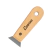 ESPATULA ACO INOX 10CM COM CABO DE MADEIRA CORTAG - loja online