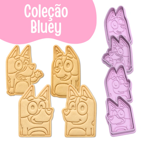 Bluey | Cortadores e Carimbos de Biscoito Desenho Cachorrinho Bluey