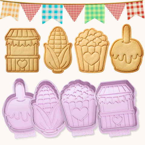 Kit Festa Junina | Cortadores de Biscoito 3D | Docinhos de Festa