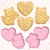 Kit Dia dos Namorados | Cortadores de Biscoito 3D | Gatinhos Amor