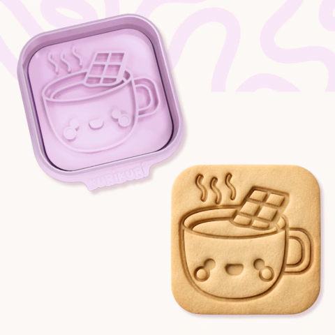 Chocolate Quente | Cortador e Carimbo de Biscoitos 3D