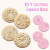 Kit Carimbos de Biscoito Natal Biscuit Ceramica Fria em Alto Relevo