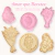 Dia das Mães | Cortador e Carimbo Biscoitos 3D | Kit c/ 3 Amor que Floresce