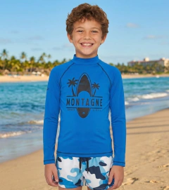 Remera Proteccion Solar Montagne Niños Filtro Uv50 Bay Uv - tienda online