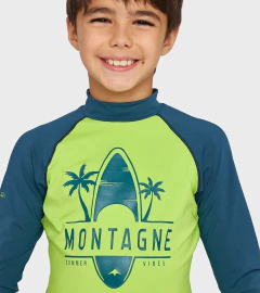 Remera Proteccion Solar Montagne Niños Filtro Uv50 Bay Uv - Gran Parana Outdoor