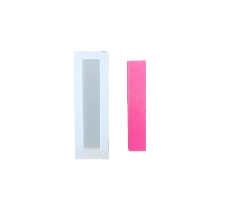 Molde de silicona blanco y letra rosa moldeada de 5 cm de alto