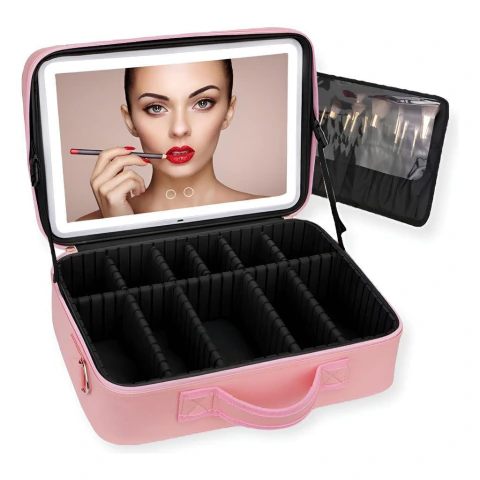 Maletin Portacosméticos Organizador De Maquillaje Y Espejo configurable