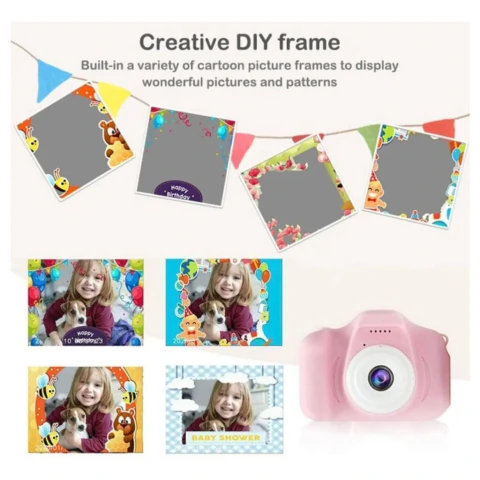 Mini Camara Digital De Fotos Recargable Con Juegos Infantil