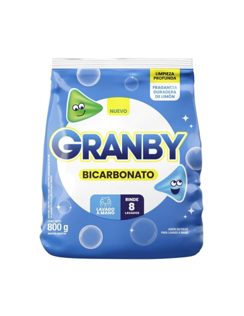 JABON EN POLVO GRANBY BICARBONATO LIMON 800G - comprar online