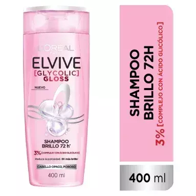 SHAMPOO ELVIVE GLYCOLIC GLOSS 400 ML - comprar online