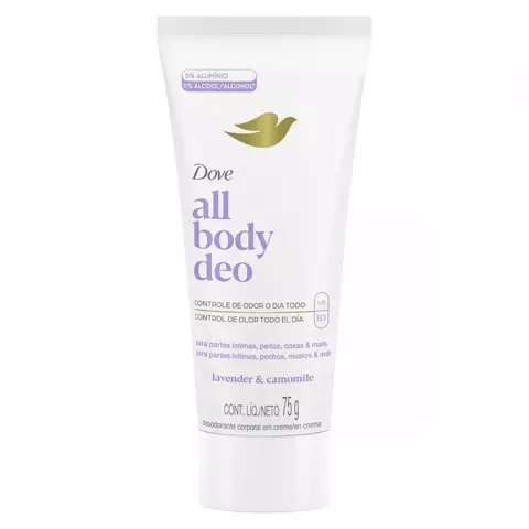 DESODORANTE DOVE ALL BODY CREMA LAVANDER & CAMOMILE 75G - comprar online
